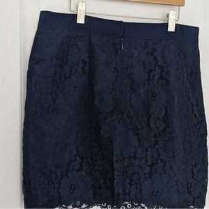 JOE Fresh Lace Skirt Navy Blue Size 6 @c